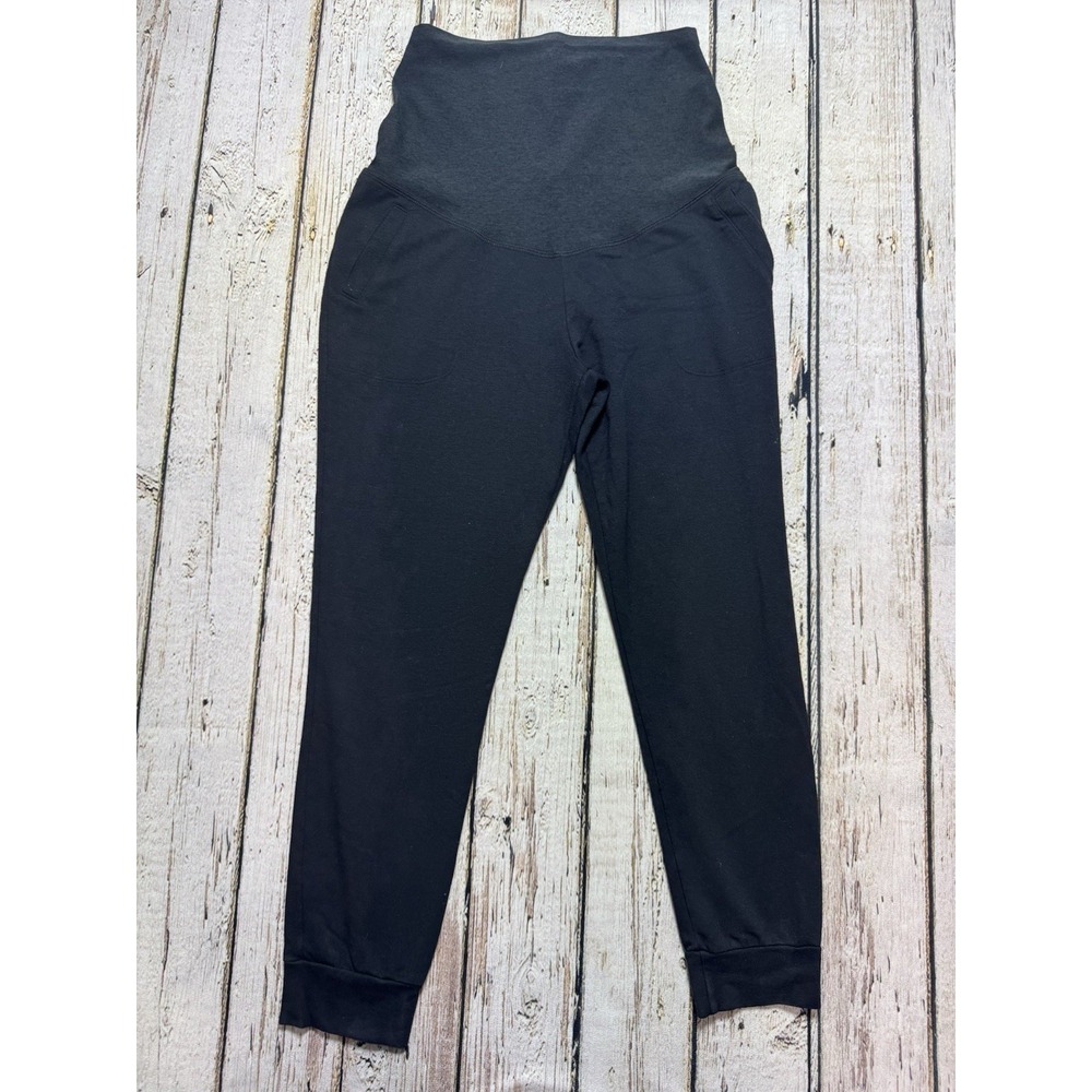 Beyond Yoga Beyond The Bump Maternity Midi Joggers‎ Black Medium